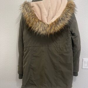 Halogen Sage Green Quilted Outerwear